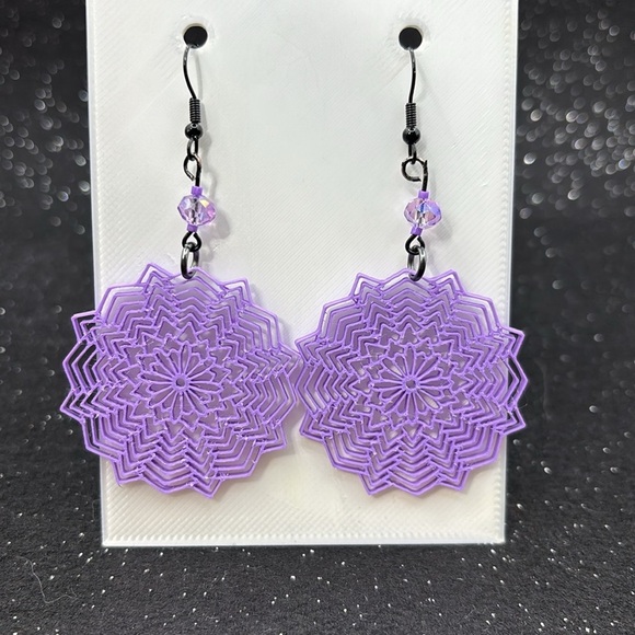 Purple Earrings - Picture 5 of 6